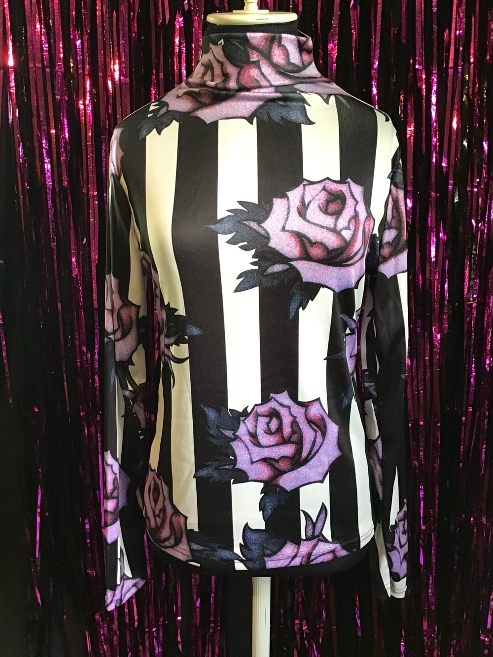 NWOT Roses and Stripes Top
